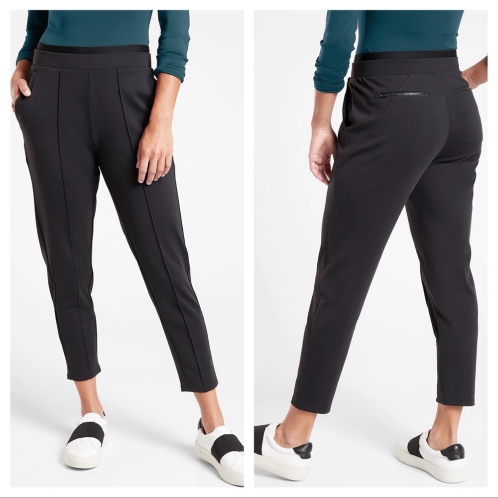 Athleta Venice Pintuck Pant in Black Size Small